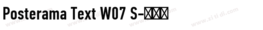Posterama Text W07 S字体转换